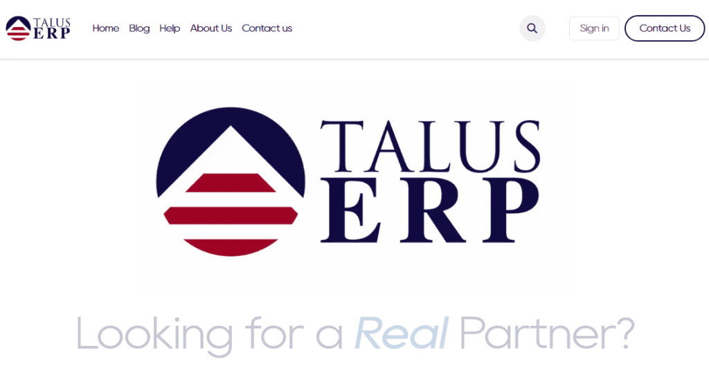 Talus ERP - best Odoo implementation company