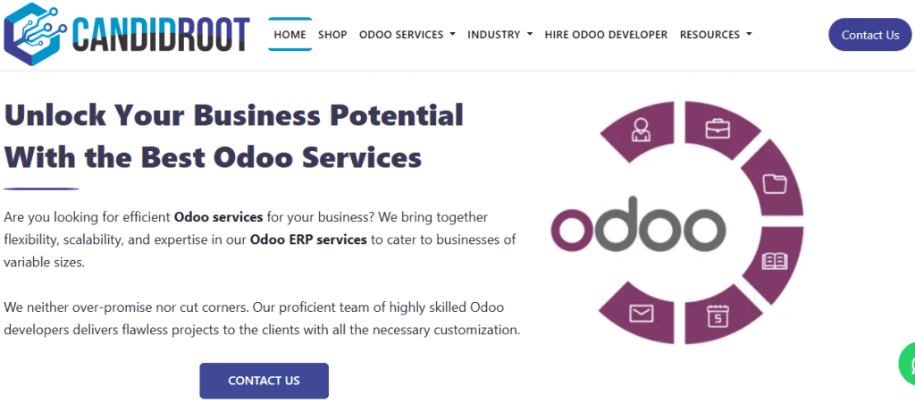 candidroot - best Odoo development company