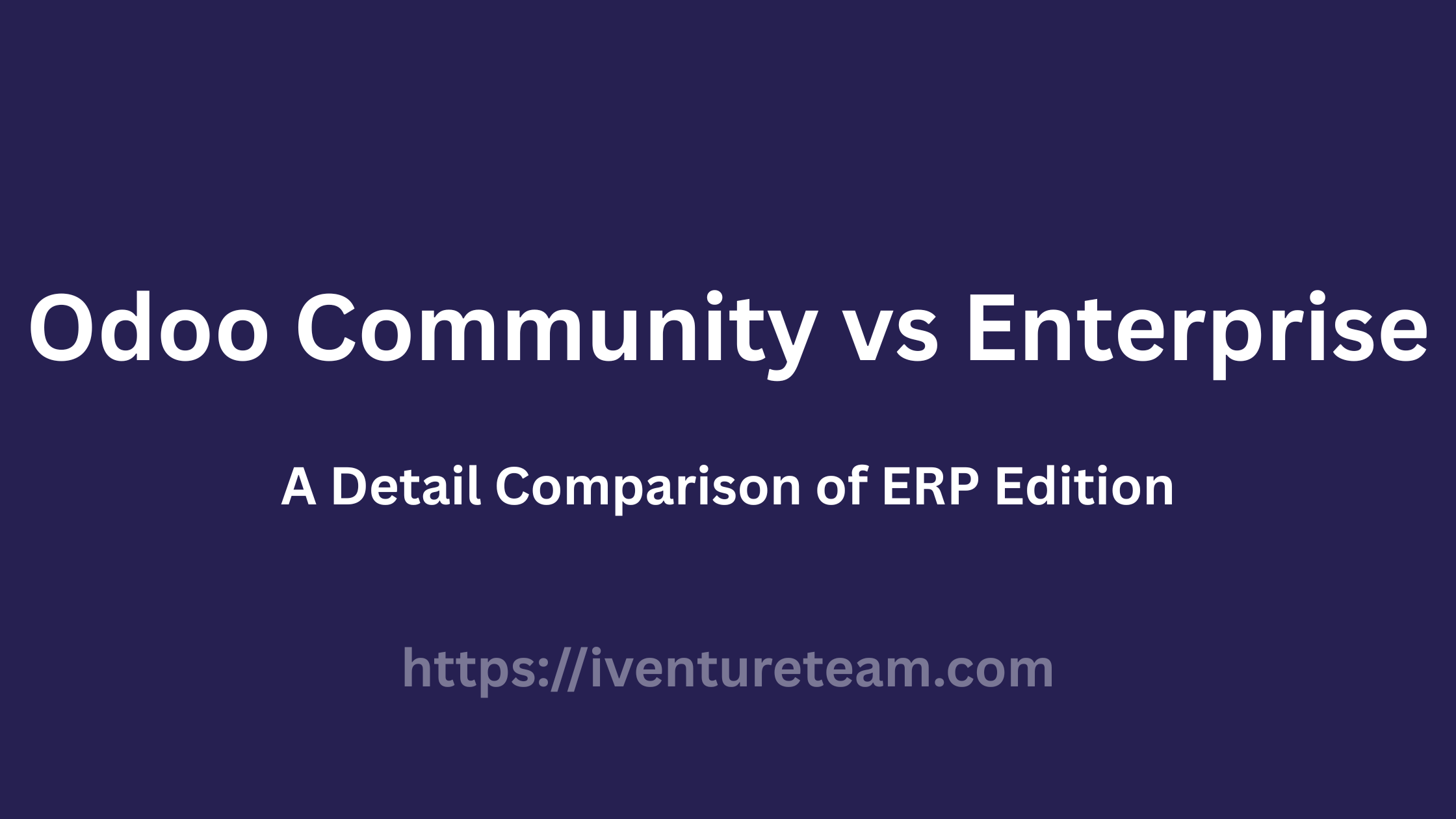 Odoo Community vs Enterprise
