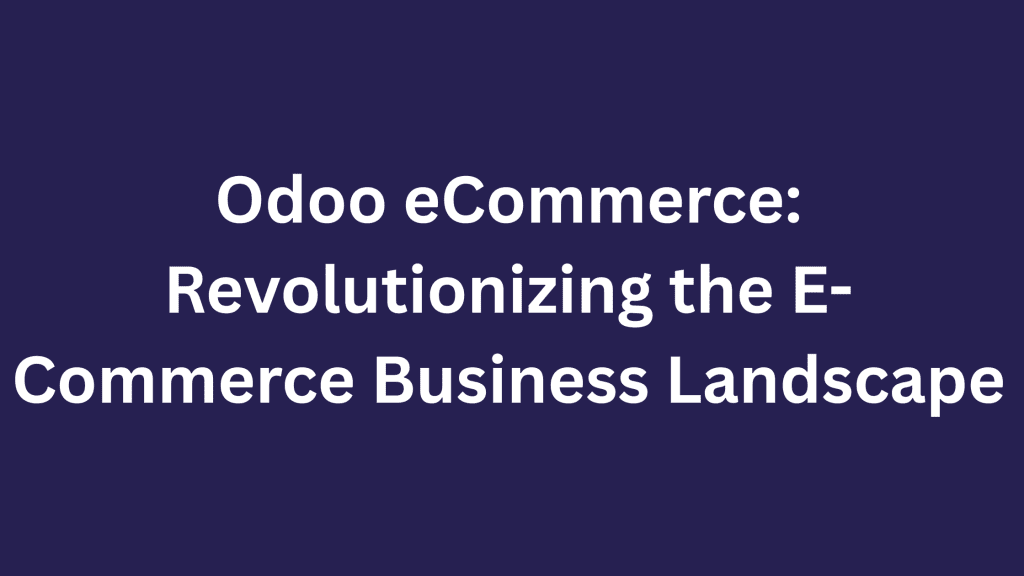 odoo ecommerce