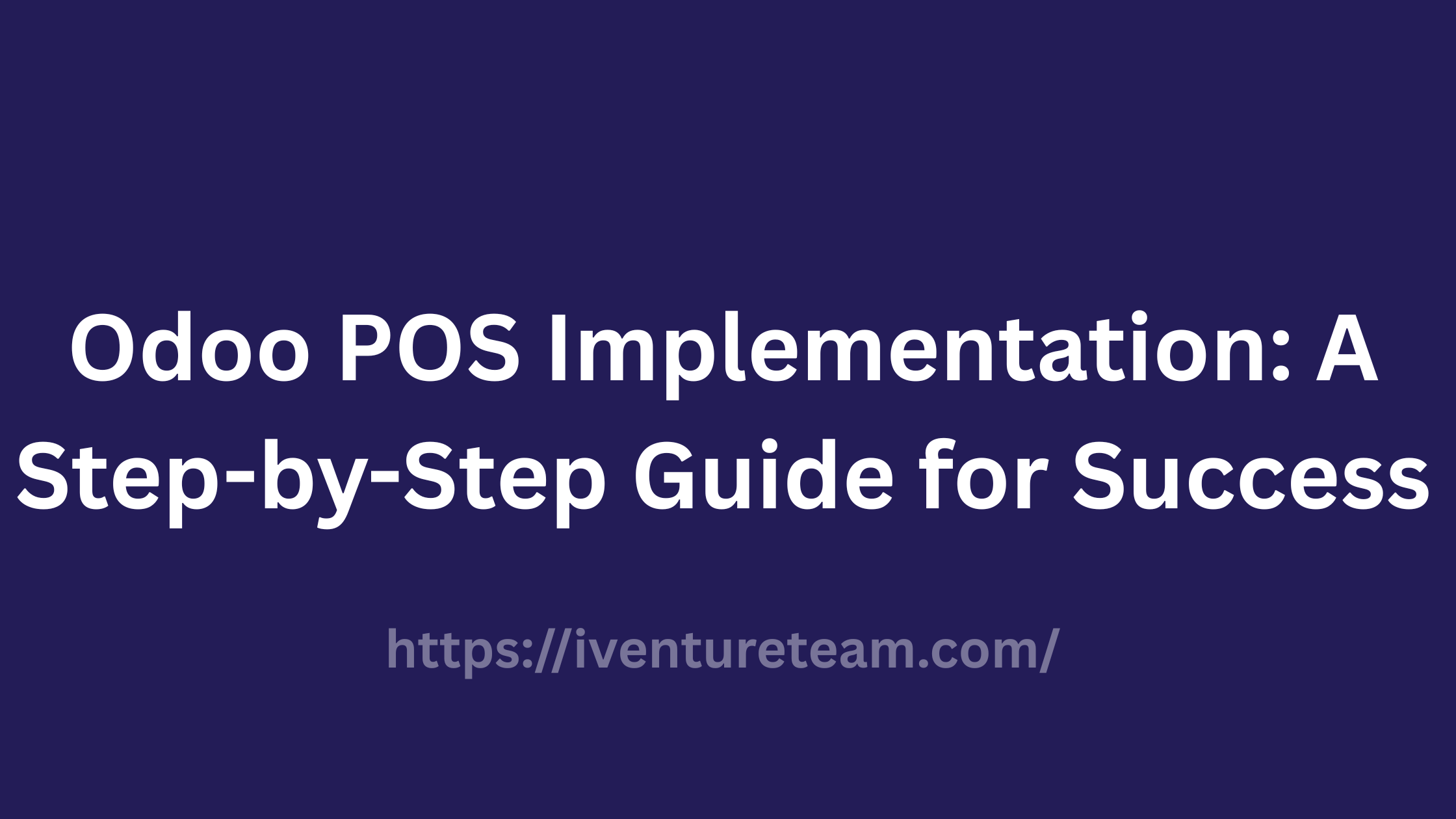 Odoo POS Implementation