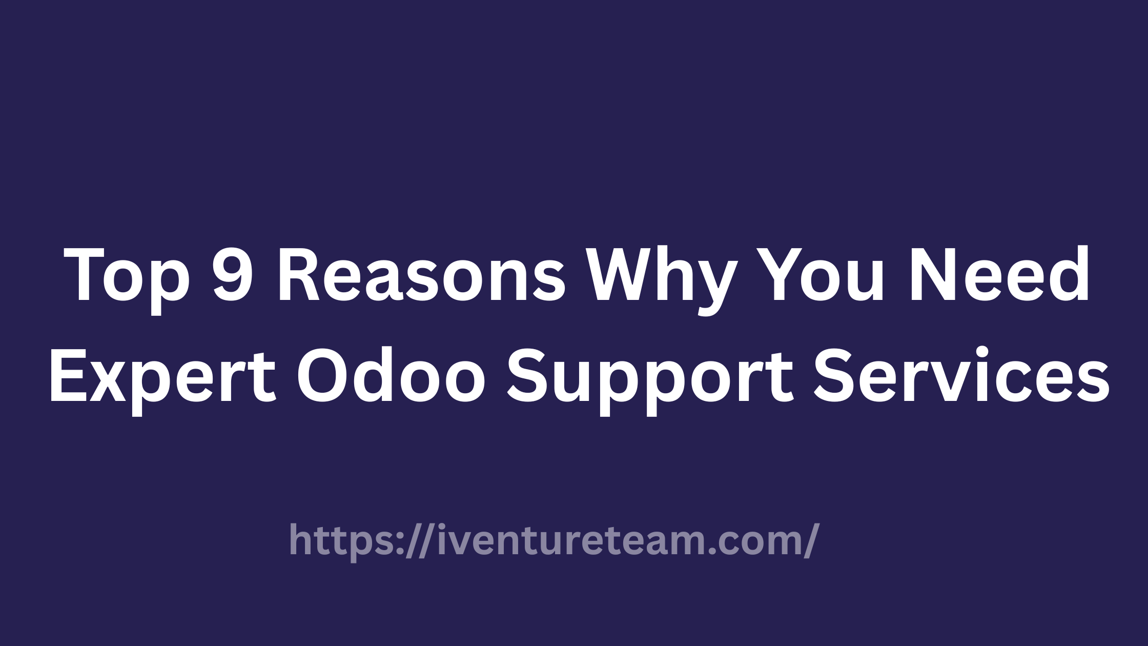 Why You Need Expert Odoo Support Services